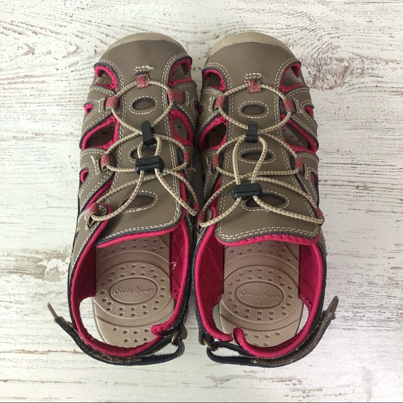 EDDIE BAUER Mary Leather Hiking Sandals 7 - Picture 9 of 12